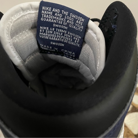Air Jordan 1 Retro High OG PS Midnight Navy Black White FD1437-401 Size 6.5 Kids - Picture 6 of 7